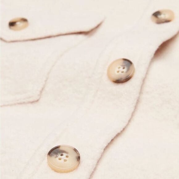 NWOT Aritzia Wilfred Free Ganna Shacket in Heather Bone - Picture 11 of 13